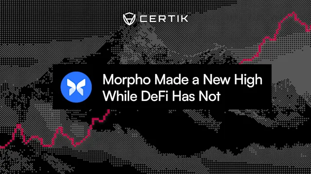 Morpho Reached a New High While DeFi Remained Below Its Peak